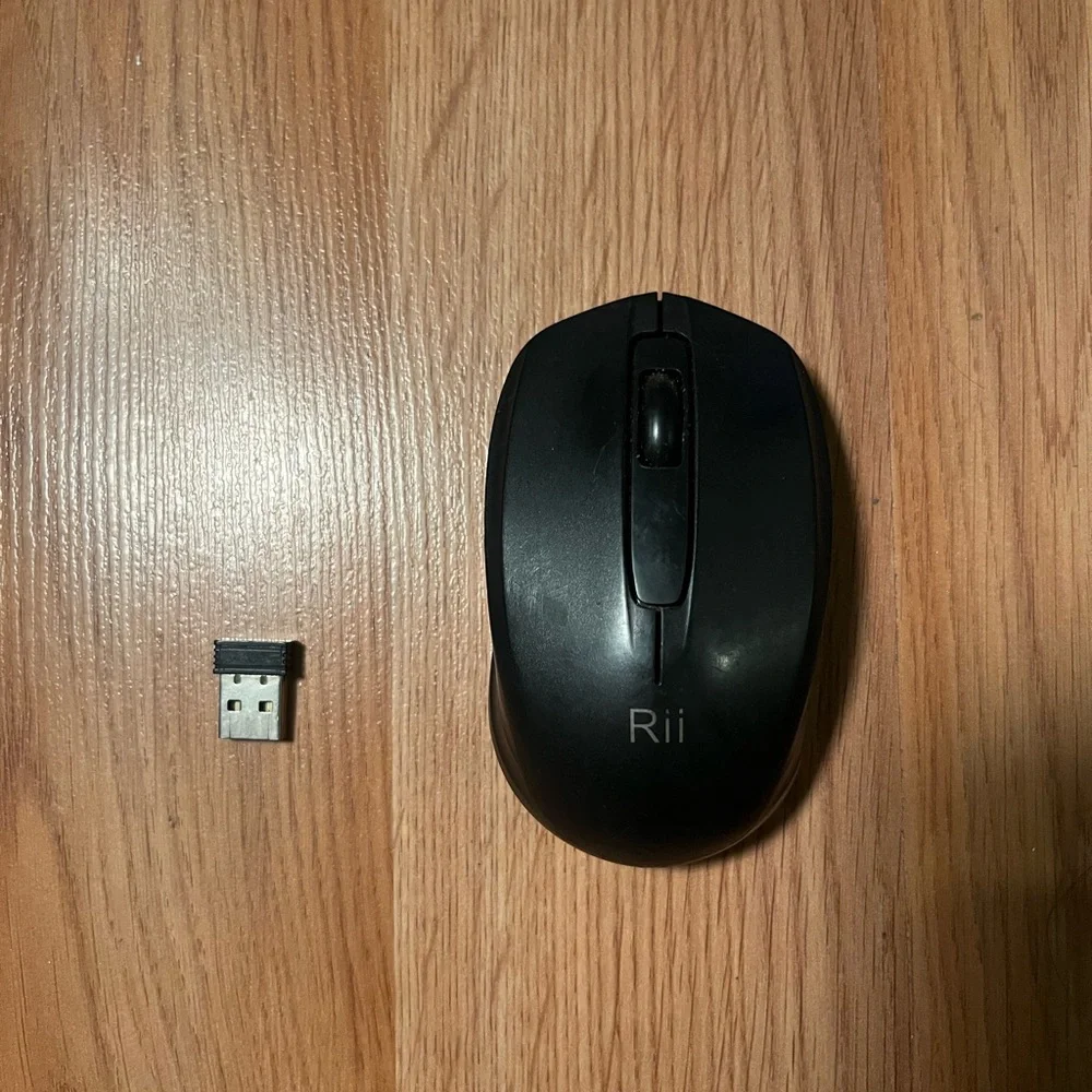 Rii Wireless Black Mouse with USB Receiver